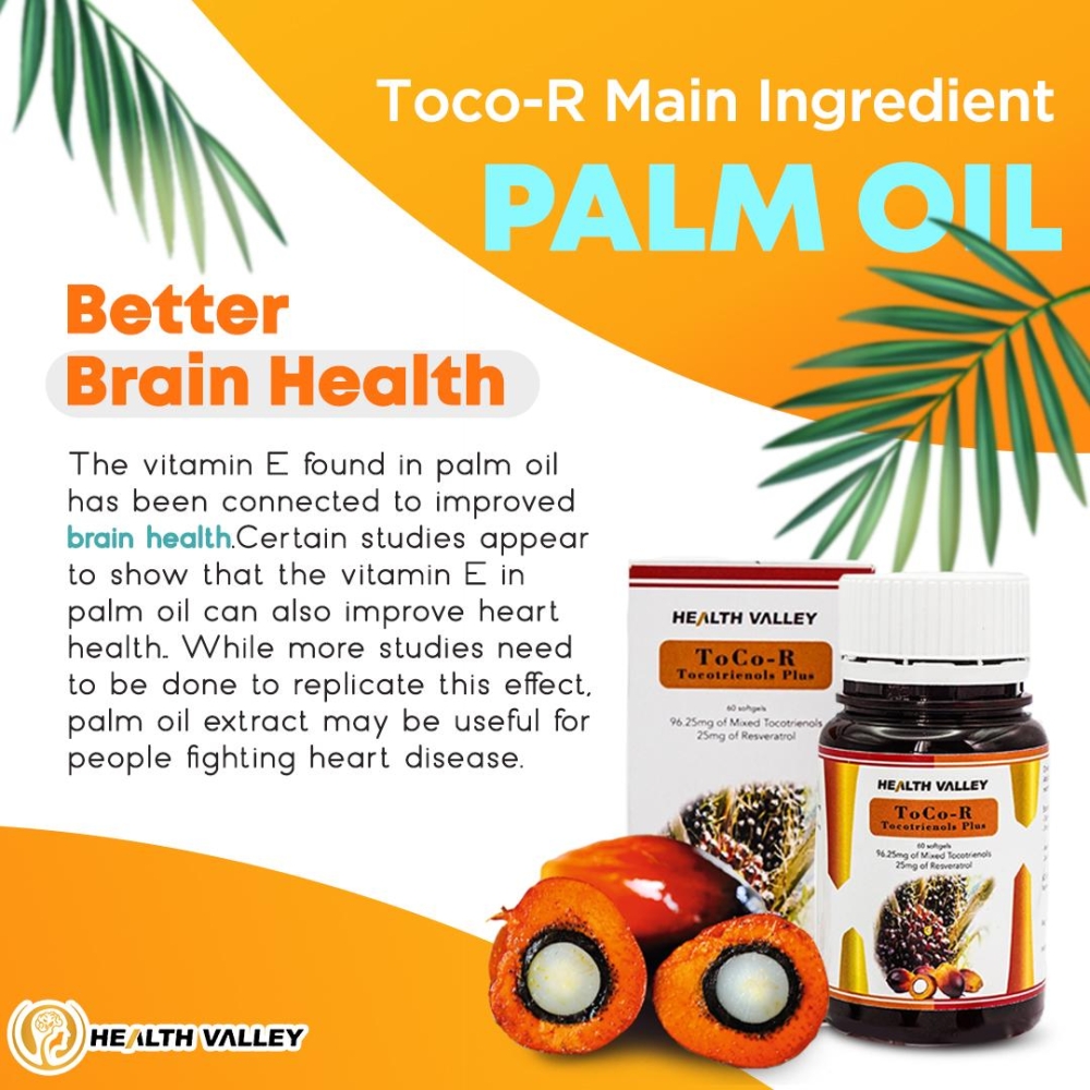 Health Valley TOCO-R Tocotrienols Plus Softgel 60's