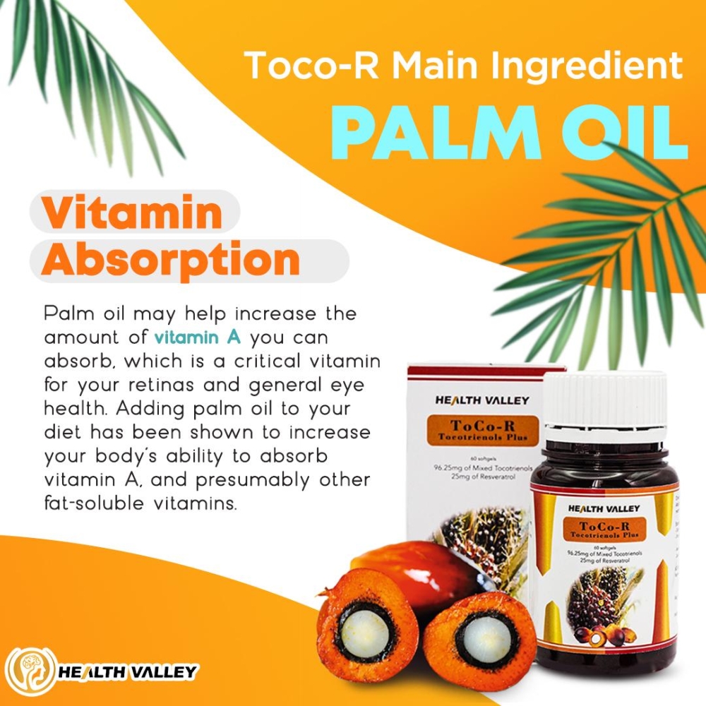 Health Valley TOCO-R Tocotrienols Plus Softgel 60's