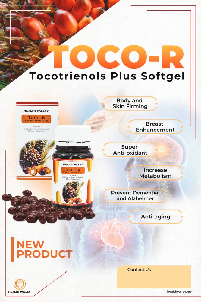 Health Valley TOCO-R Tocotrienols Plus Softgel 60's